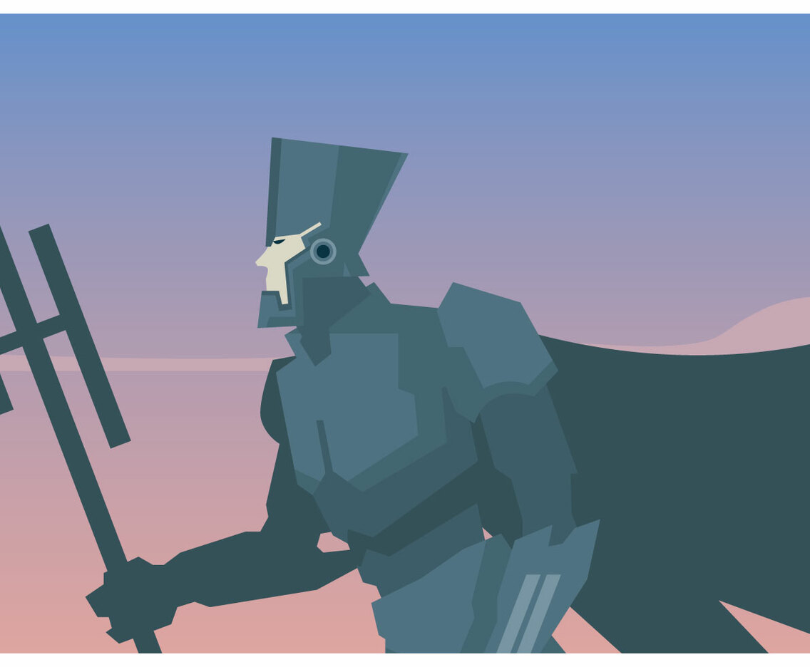 Fork Man Vector
