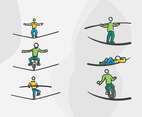 Free Outstanding Rope Vectors
