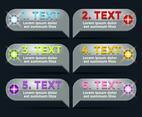 Led Lights Banners Vector