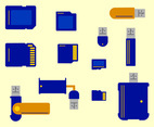 Card Reader Flat Color