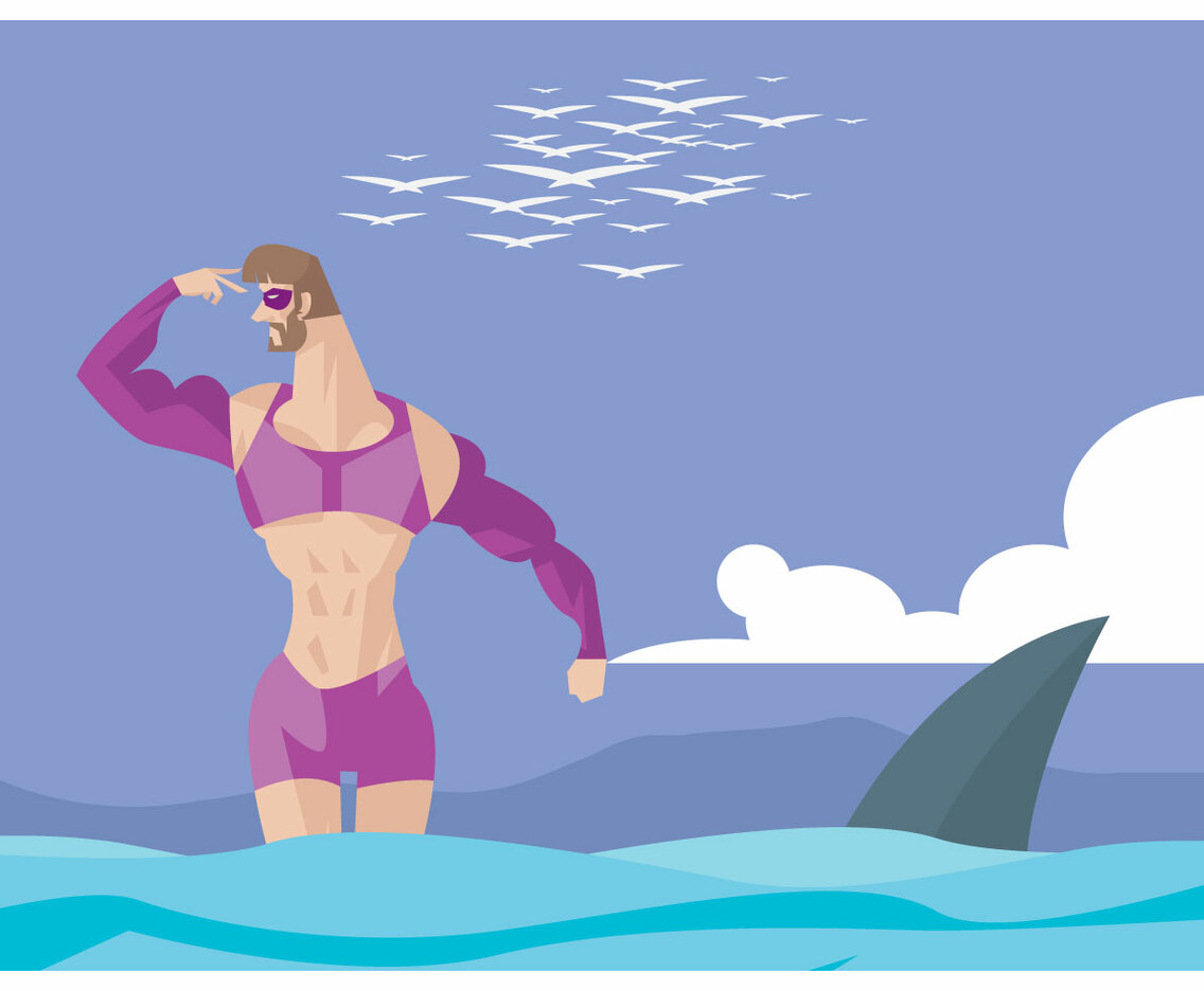 Bikini Man Vector