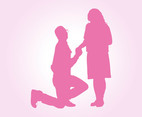 Marriage Proposal Vector