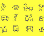 Delivery Man Flat Vector