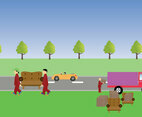 Movers Vector