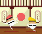 Karate Fighter Practice