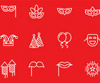 Masquerade Ball Stroke Line Icon