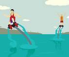 Water Jet Illustration