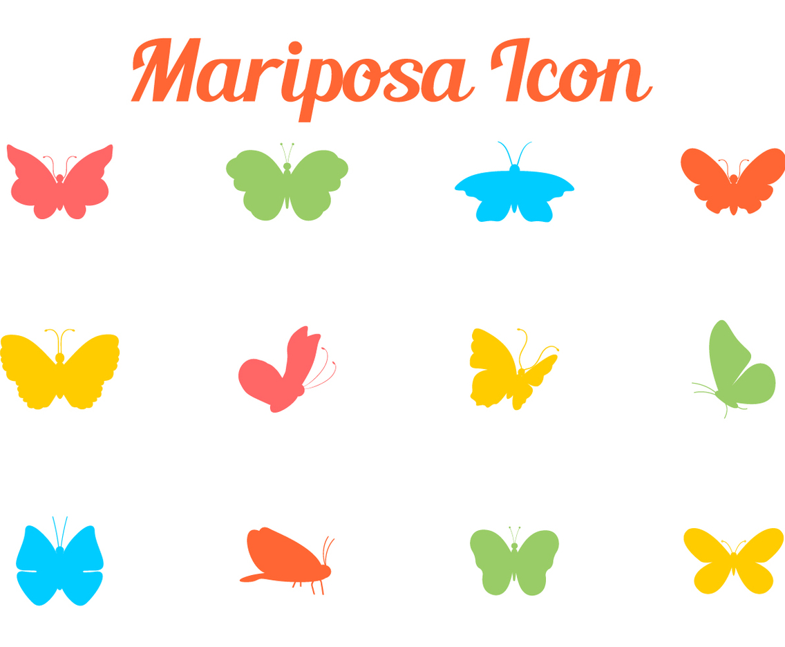 Colorful Butterfly Silhouette