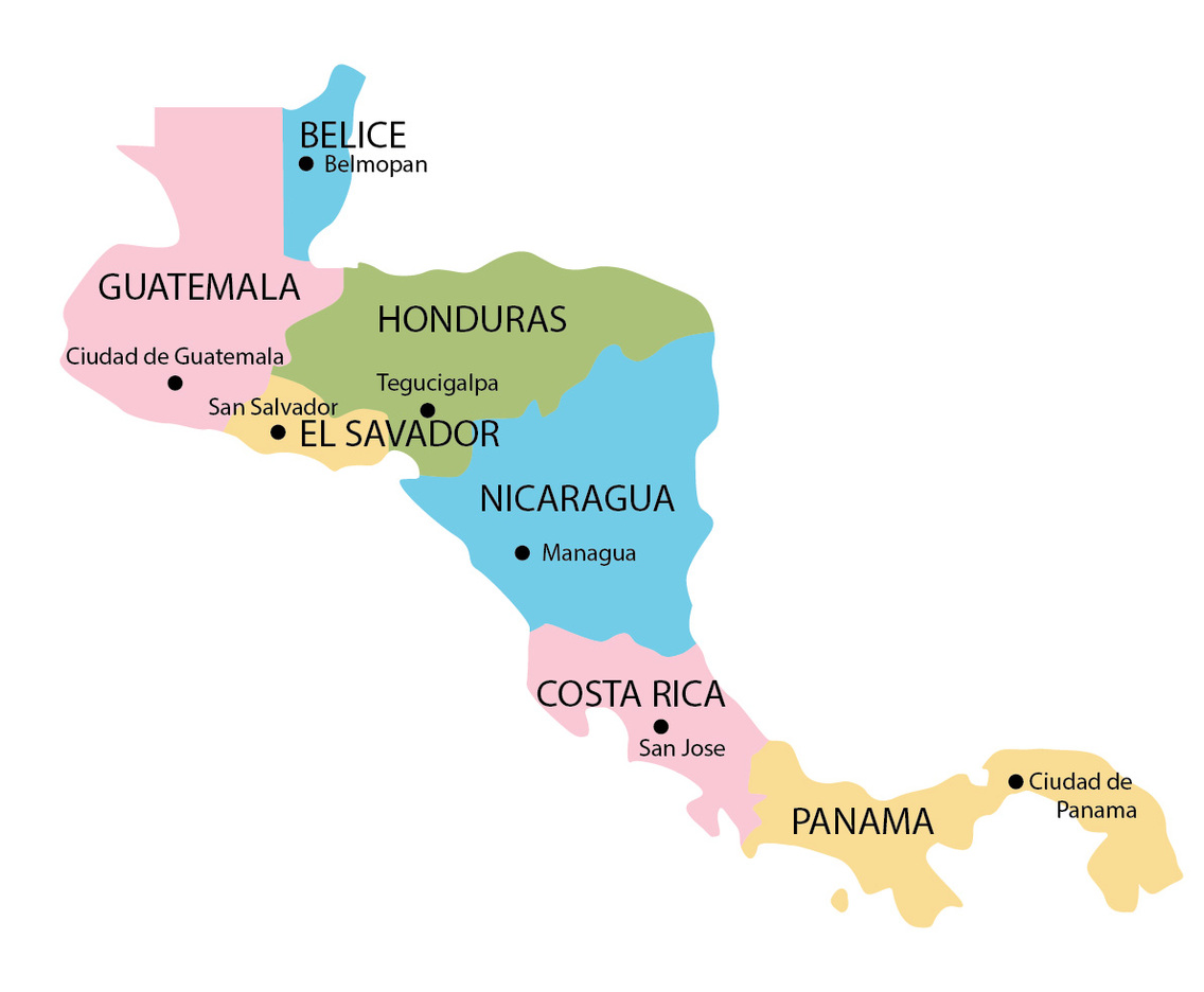 Central America Map