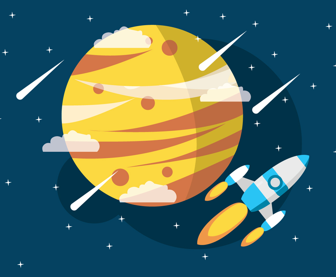 Space Ship In The Universe