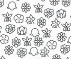 Black  White Flowers