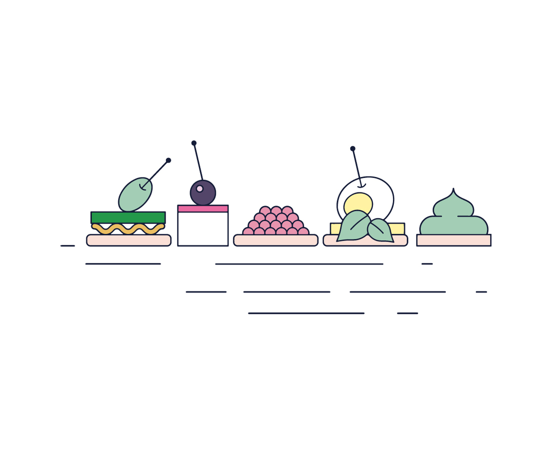 Free Canapés Vector