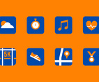 5K Running Icon Free Vector