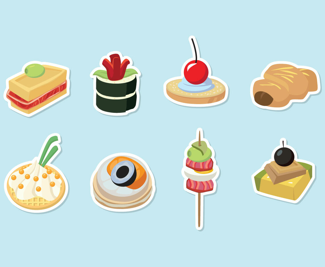 Canapes Vector