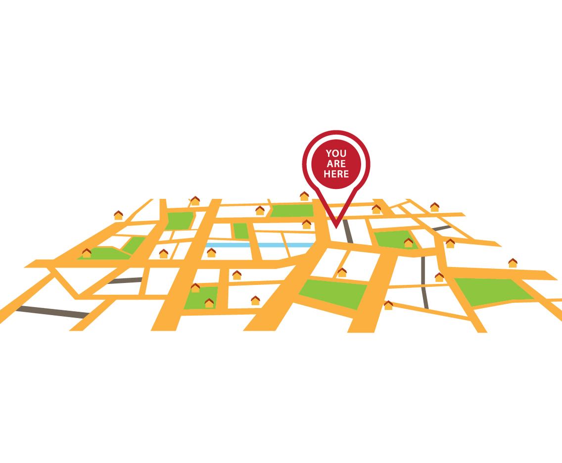 Free You Are Here Vector Illustration