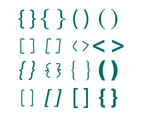 Turquoise Brackets