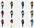 Fat Women Vector