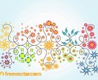 Floral Summer Vector Graphics
