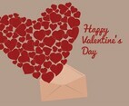 Heart Filled San Valentin Vector