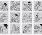 Hand Drawn Body Repairs Icon