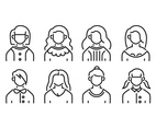 Women avatars