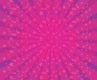 Pink Star Sunburst Vector