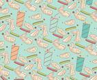 Buffalo Wings Pattern Vector