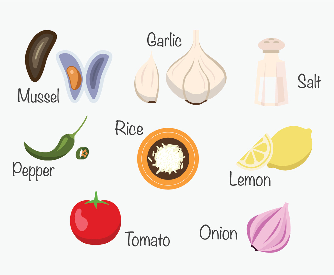 Paella ingredients