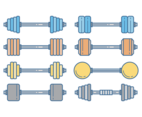 Dumbell Icon Set
