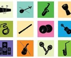 Silhouette Of Music Instrument