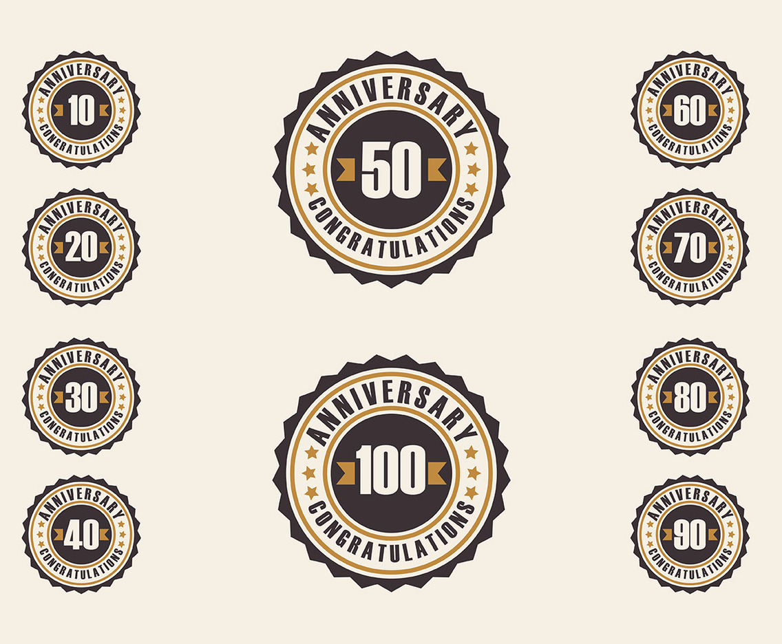 Anniversary Vector