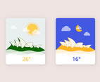 Day  Night Weather Illustration