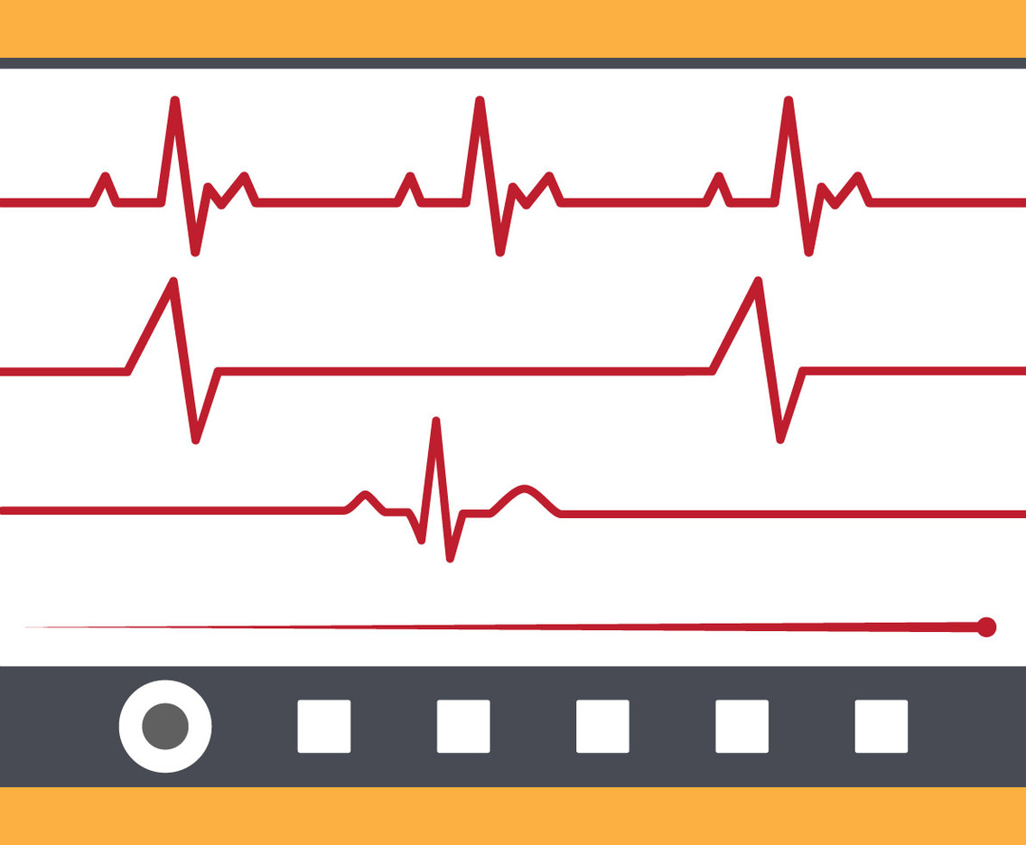 Flatline vector