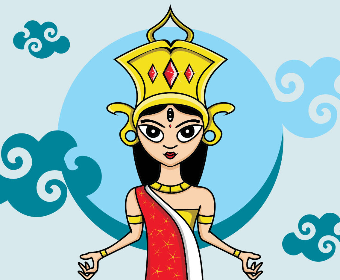 Illustration Of Durga