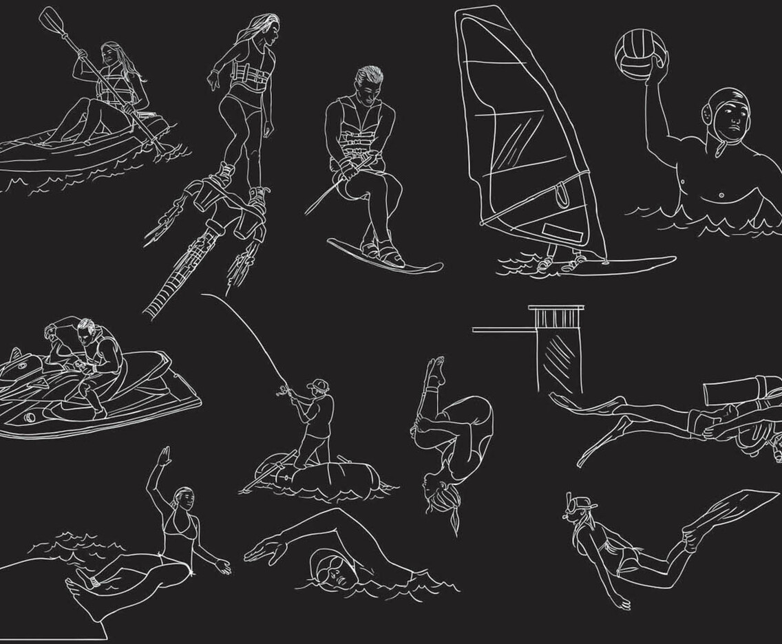Water Sport Illustration