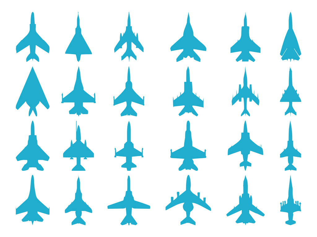 Airplanes Silhouettes