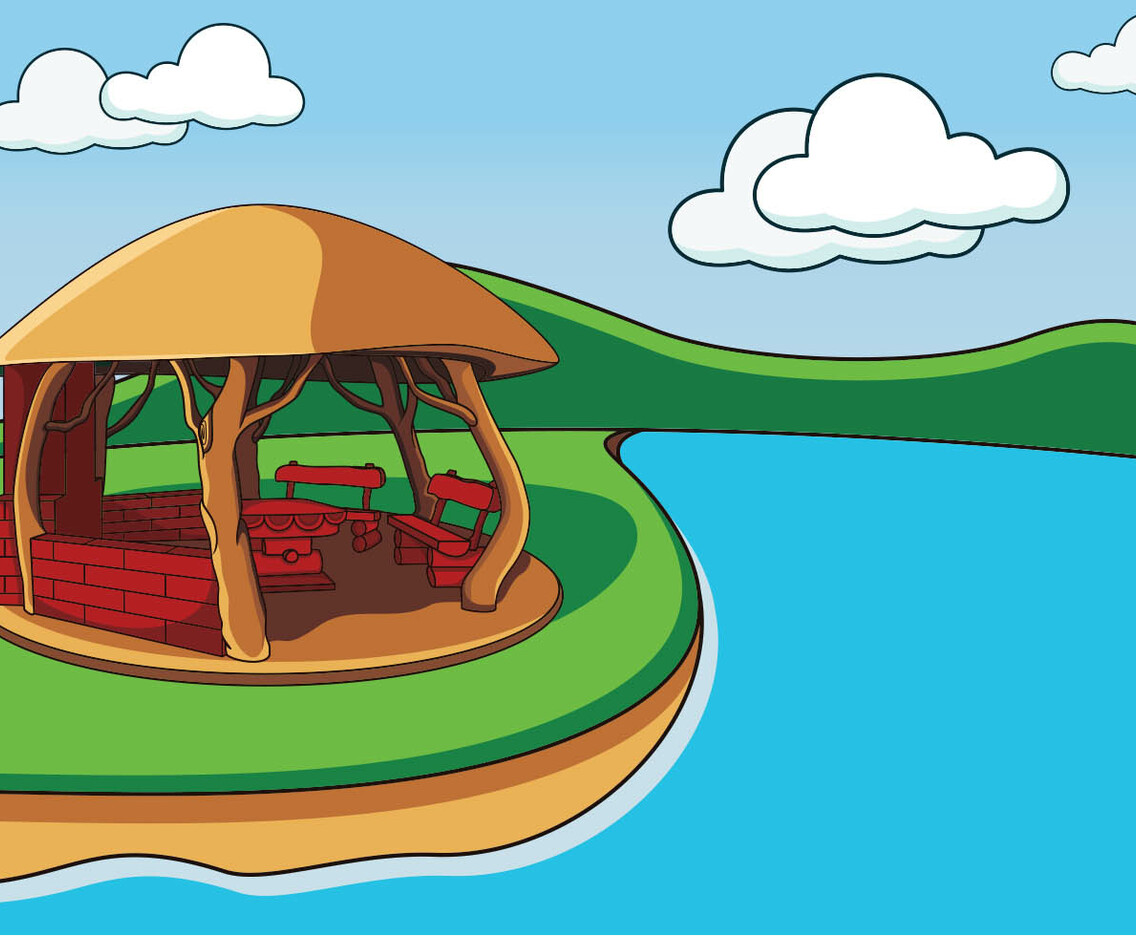 Cozy Gazebo In The Lake