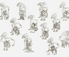 Indonesian Wayang Puppet