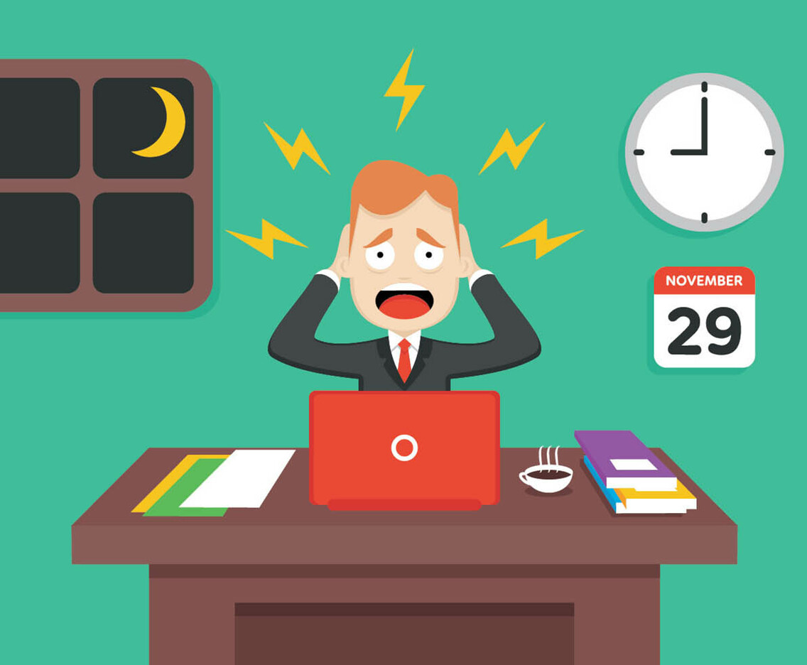Vector Busy Businessman