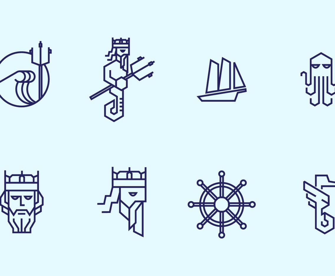 Poseidon Icon
