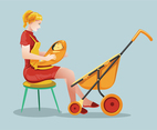 Babysitter Vector