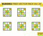 Sudoku Free Vector Pack Vol. 34