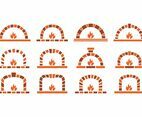 Pizza Oven Vector