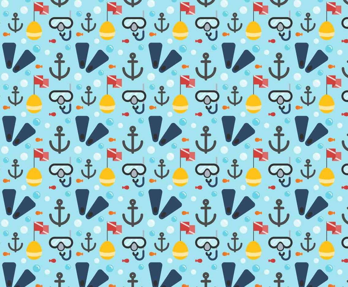 Free Diving Elements Vector