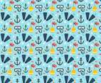 Free Diving Elements Vector