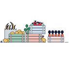 Free Green Grocery Vector