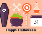 Free Flat Halloween Vector Elements
