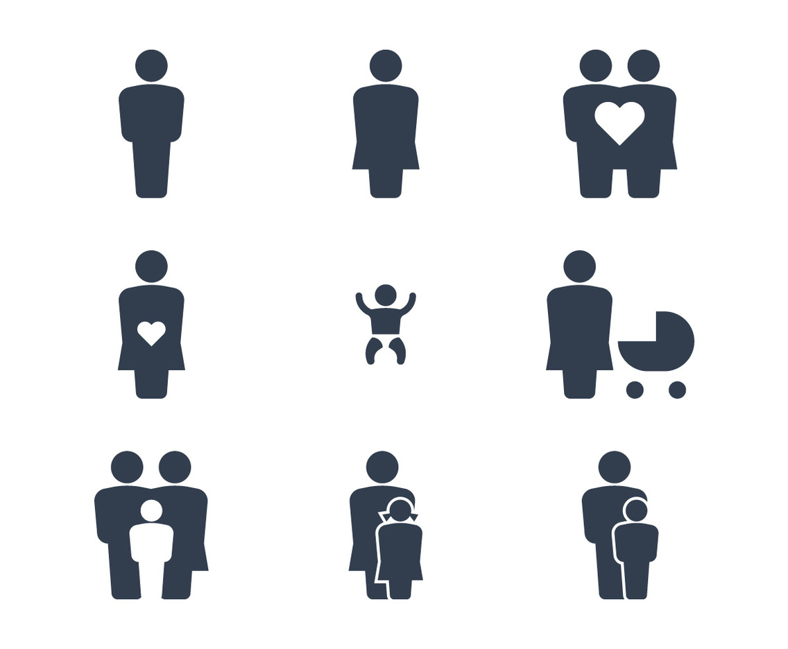 Happy Family Icons