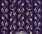 Bubble Wrap Seamless Pattern Vector Background