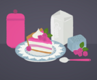 Vector Raspberry Pie Illustration